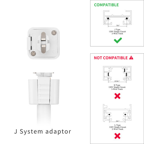 wohoda LED Track Lighting Head Compatible with J Type Track & Reviews